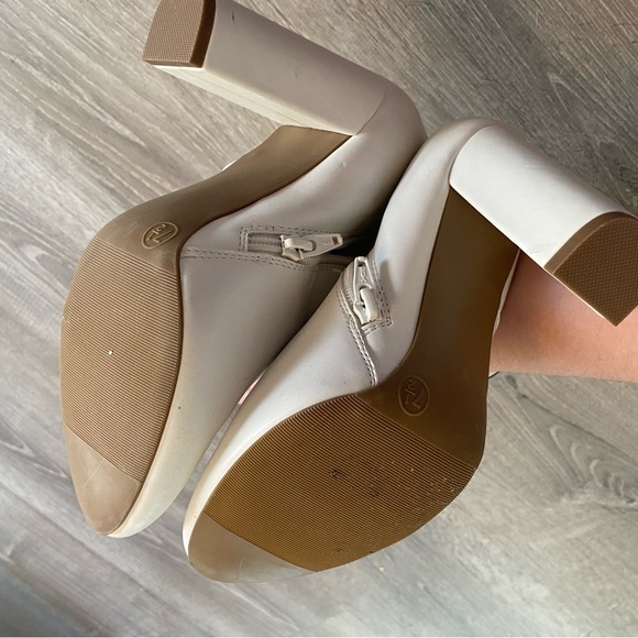 White Ankle Boots - Picture 3 of 3